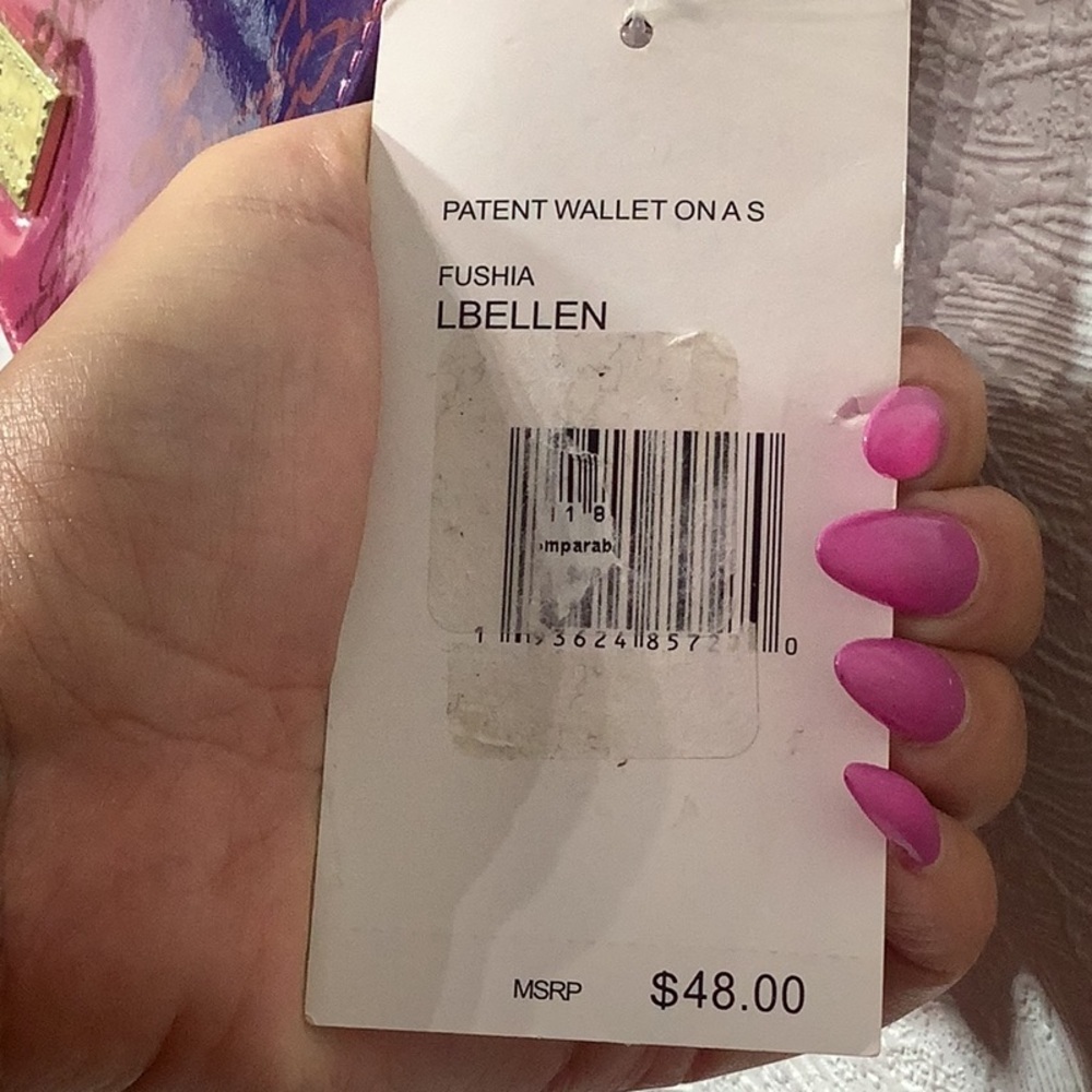 Betsey Johnson NEW - Patent Wallet - ombre Fuchsia - LBellen - LUV BETSEY LB - Picture 4 of 13